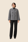 Chaqueta gris jaspeada Élodie Valorenne — vista frontal